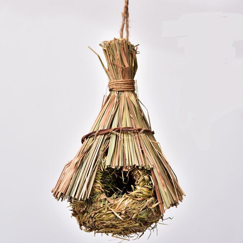 Handcrafted Natural Straw Bird's Nest Collection-13