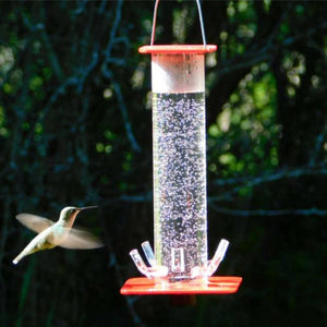 The Enchanting Nectar Haven - Hanging Cylindrical Hummingbird Feeder-2