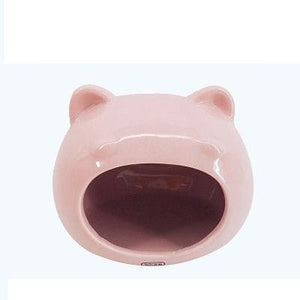 Cozy Ceramic Hamster Hideout: Smallhouse Hamster House Sleeping Nest-4