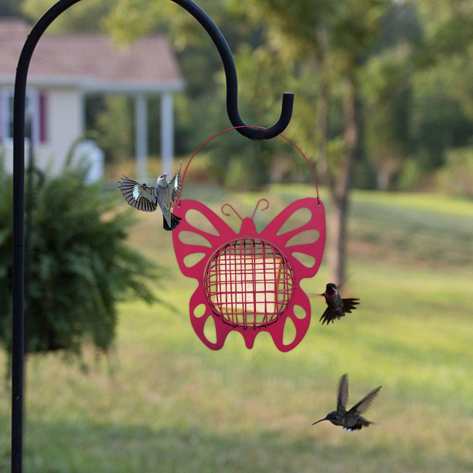 Modern And Simple Iron Hanging Bird Feeder For Outdoor Spaces-3