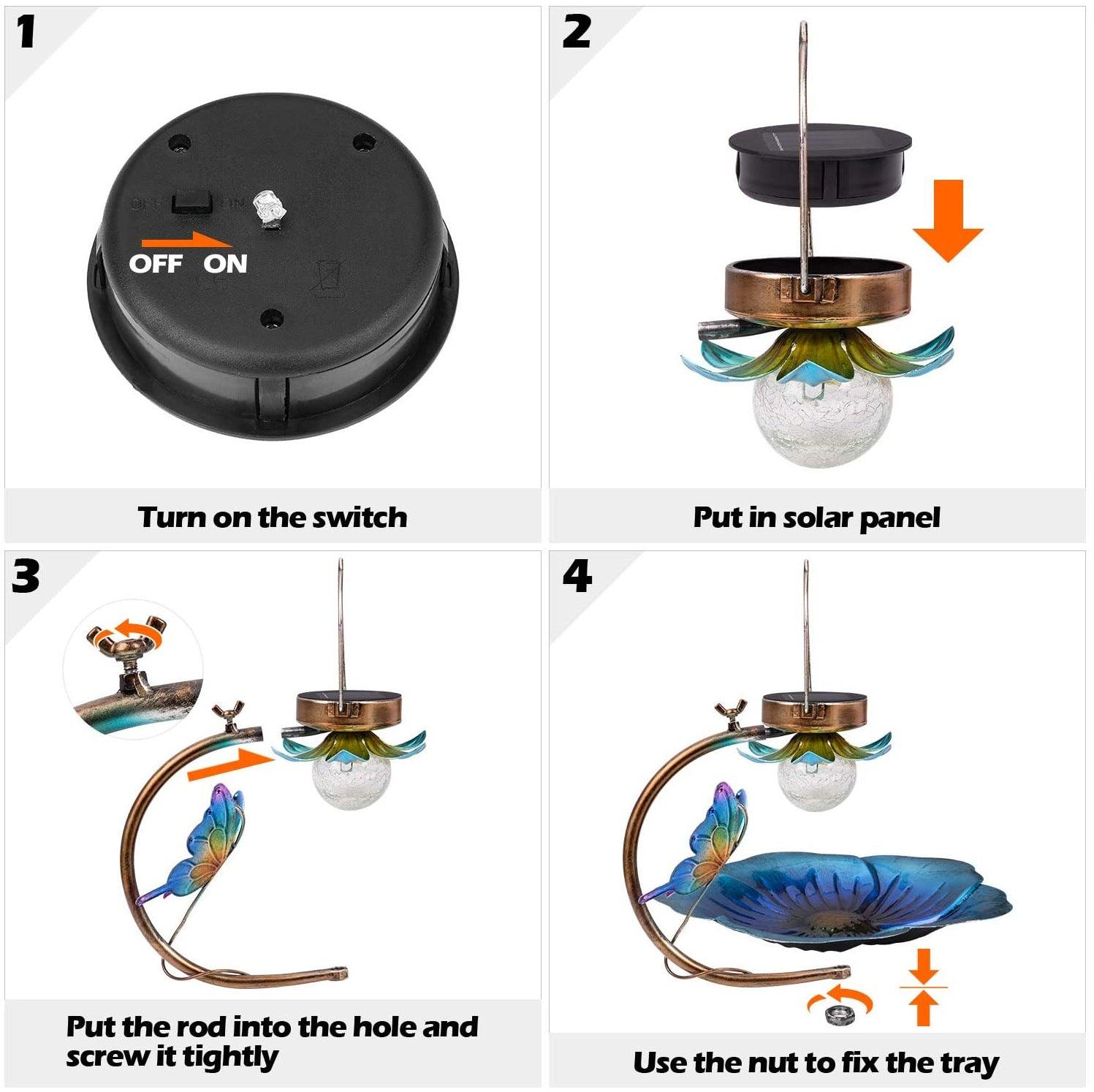 Solar Sparkle Sphere Bird Feeder-3