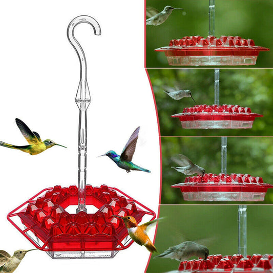 Introducing The Enchanting Hexagonal And Flower Bird Feeder Collection!-0