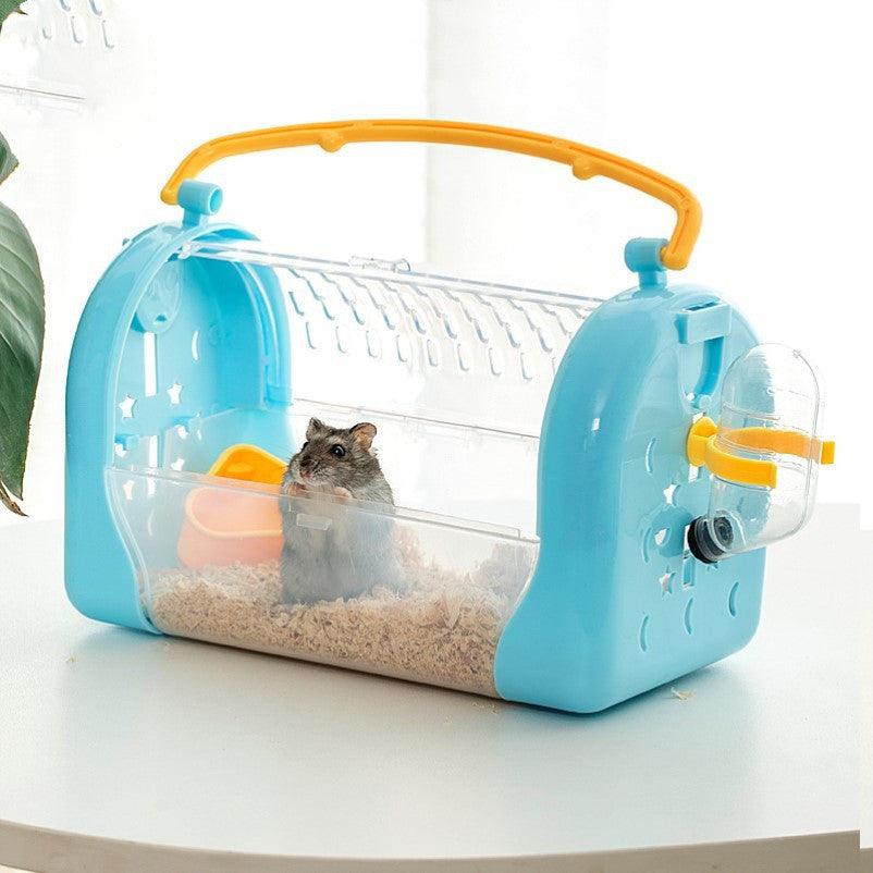 Transparent Portable Hamster Travel Cage-1