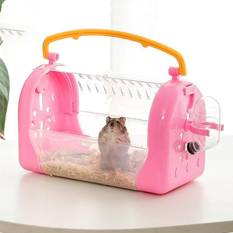 Transparent Portable Hamster Travel Cage-7