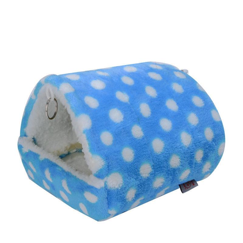 Cozy Triangle Retreat: Luxurious Hamster Bird House Bed-4