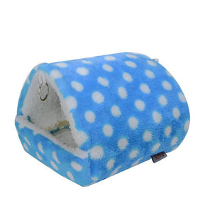 Cozy Triangle Retreat: Luxurious Hamster Bird House Bed-1