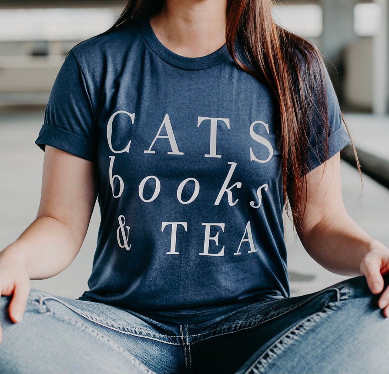 Cats & coffee &Jesus - Cats & Books &Tea Fur Mama T shirt Gift For Cats Lover Dog Mom Shirt - Cats Mom Sweater - Cats Mom Gift -Cats  Lover-2