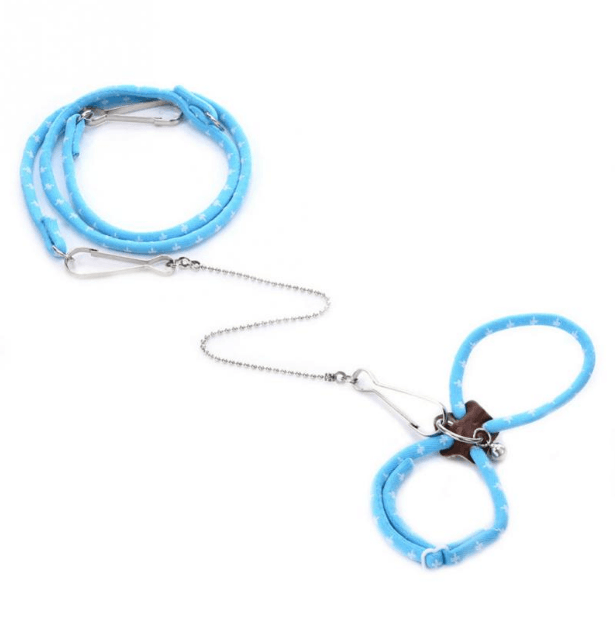 Super Soft Adjustable Hamster Traction Rope With Bell-2