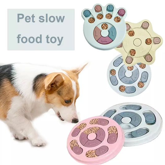 New Interactive Toy IQ Training Pets Slow Feeder Bowl Puzzle Eating Toys for Dogs and Cats-0