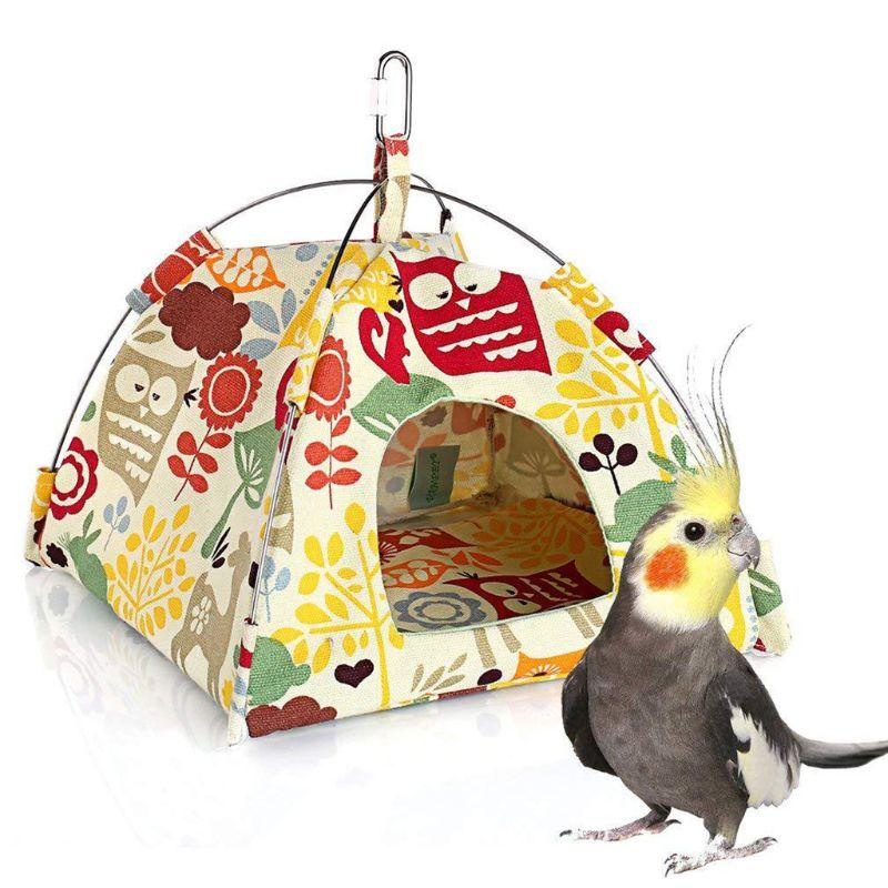 Vibrant Canvas Parrot Hammock: A Cozy Hangout For Your Feathered Friend-7