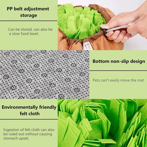 New Interactive Puzzle Toys Encourage Natural Foraging Skills Portable Nonslip Pet Snuffle Mat Slow Feeder Easy To Clean-3