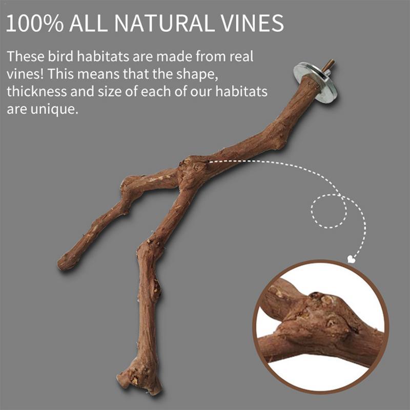 Natural Grape Wood Bird Perching Stick-4