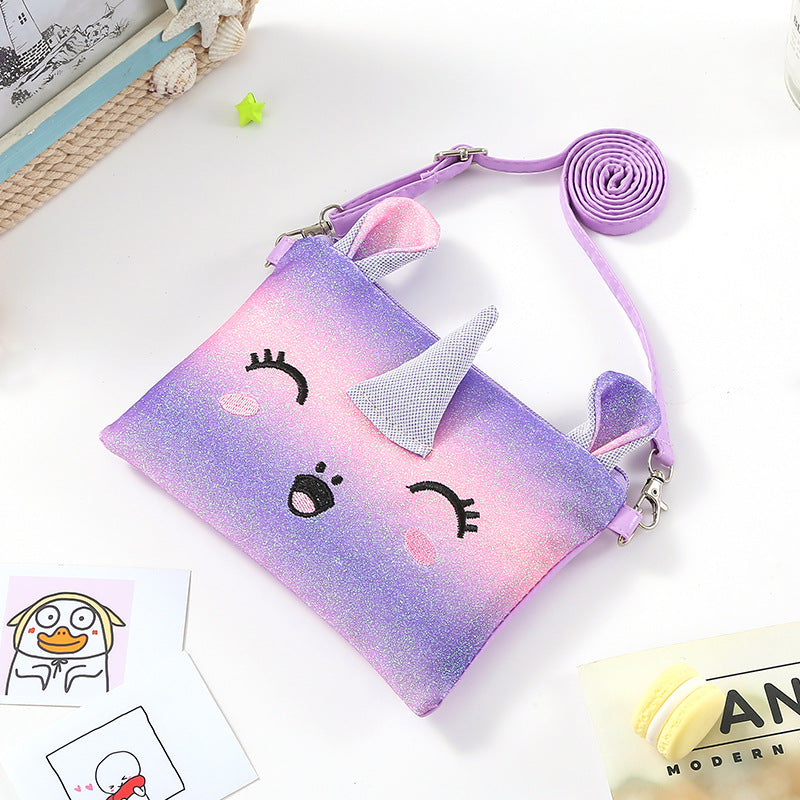 HOT SALE Own Design Unicorn Girls Bag - Cross Body Bag-2