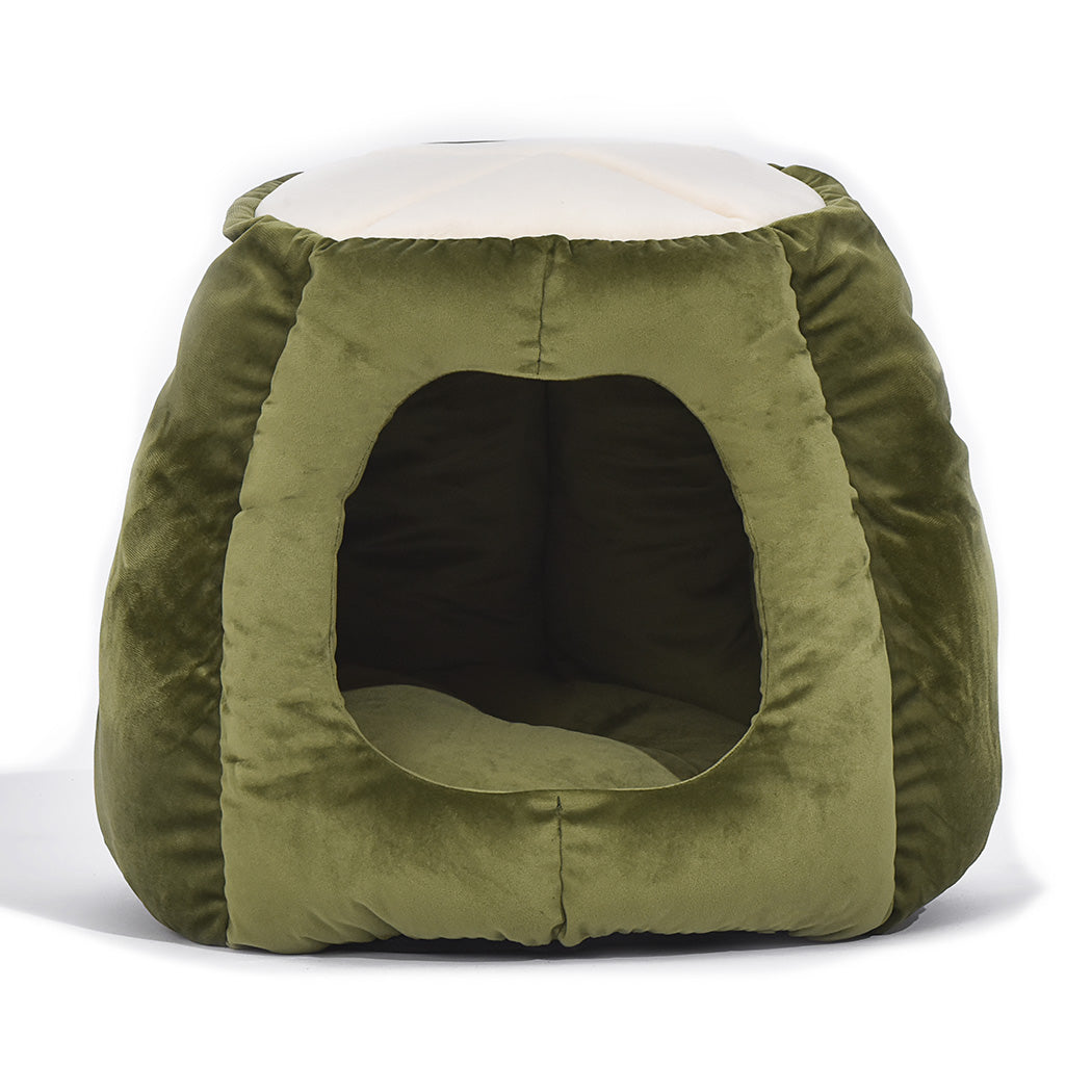 Cat Castle Igloo Round Nest Cave Green L-0