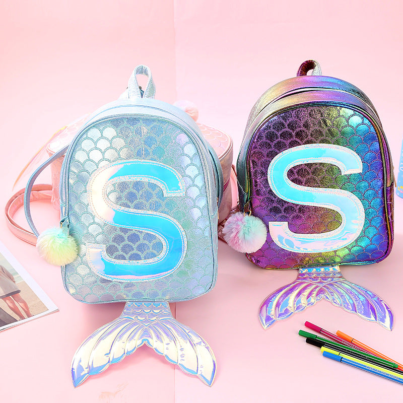 HOT SALE Own Design Mermaid Girls Bag-Backpack-0