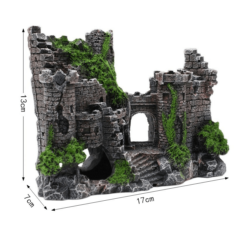 Enchanted Resin Castle Aquarium Decor-1