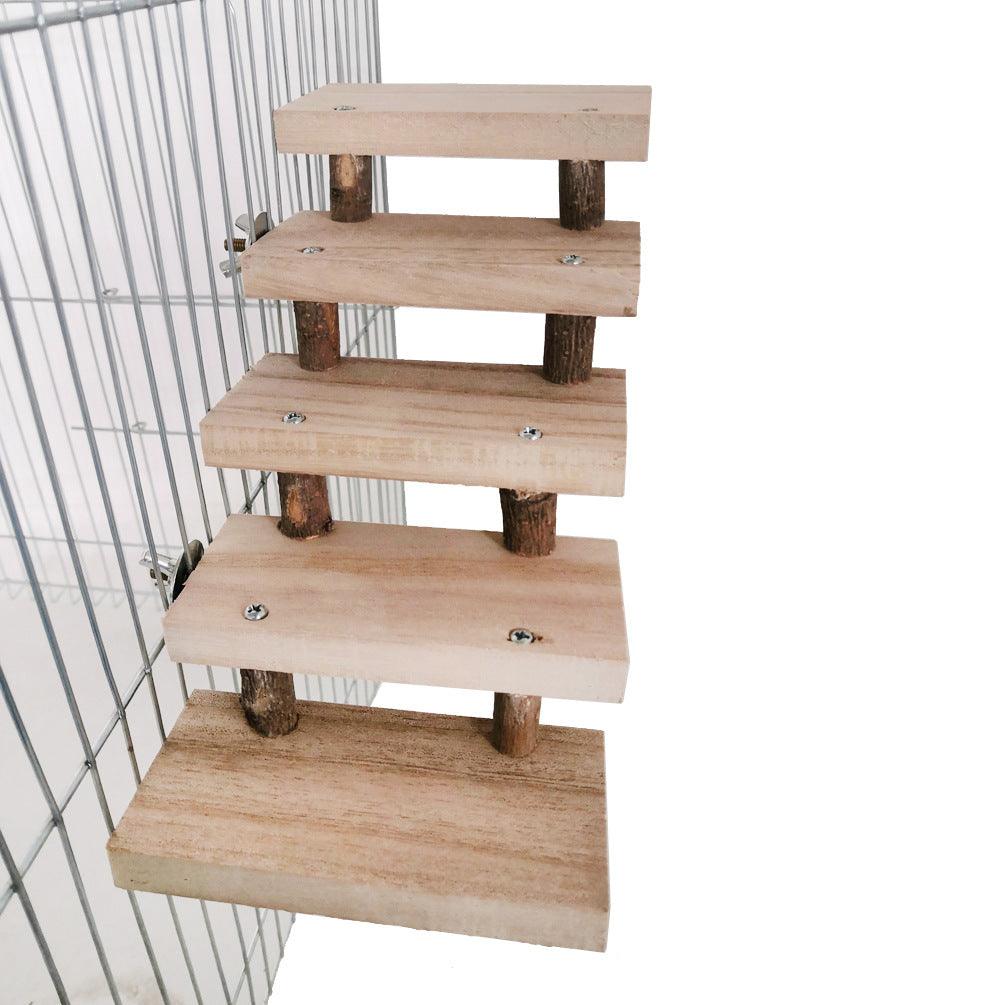 Wooden Pet Staircase Toy: A Fun And Functional Way To Keep Your Pet Active-2