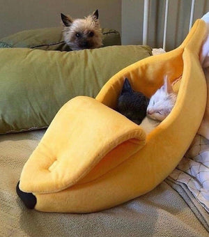 Cute Cat Banana Bed-2