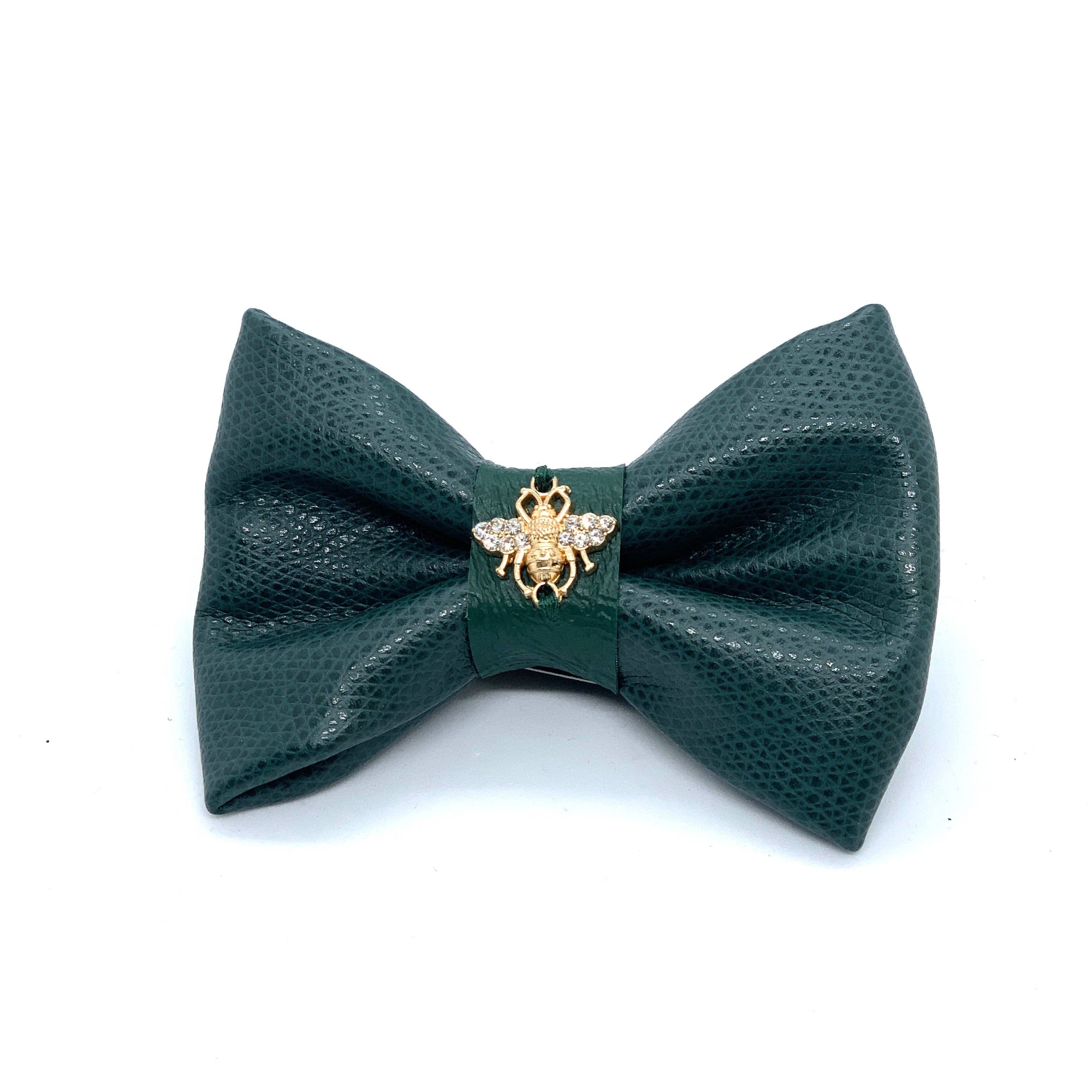 Jade dog bow tie