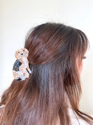 PAWSOME PETS NEW YORK Hand-painted Dog Breed Claw Hair Clip #30 | Eco-Friendly-1