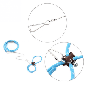 Super Soft Adjustable Hamster Traction Rope With Bell-1