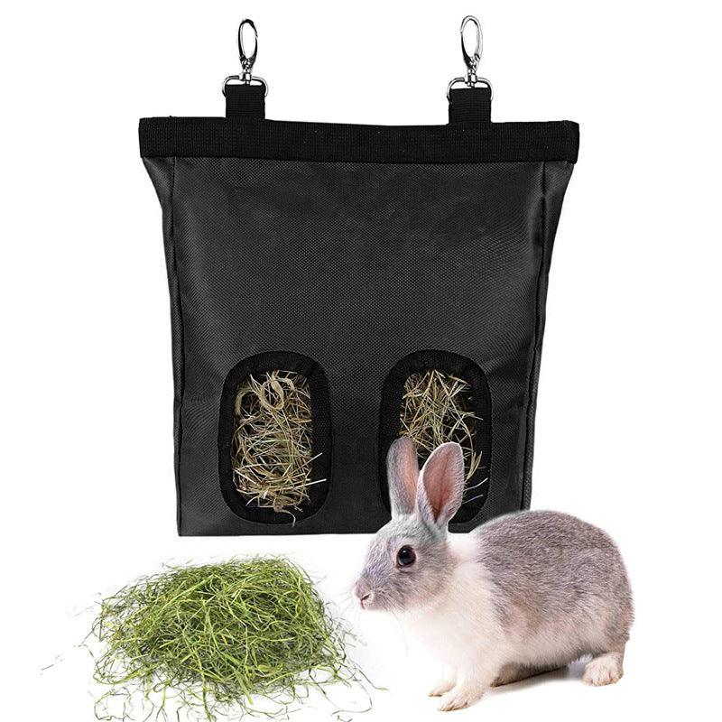 Hanging Pet Hay Feeder Bag - Convenient And Stylish Solution For Rabbits, Guinea Pigs, And Chinchillas-4