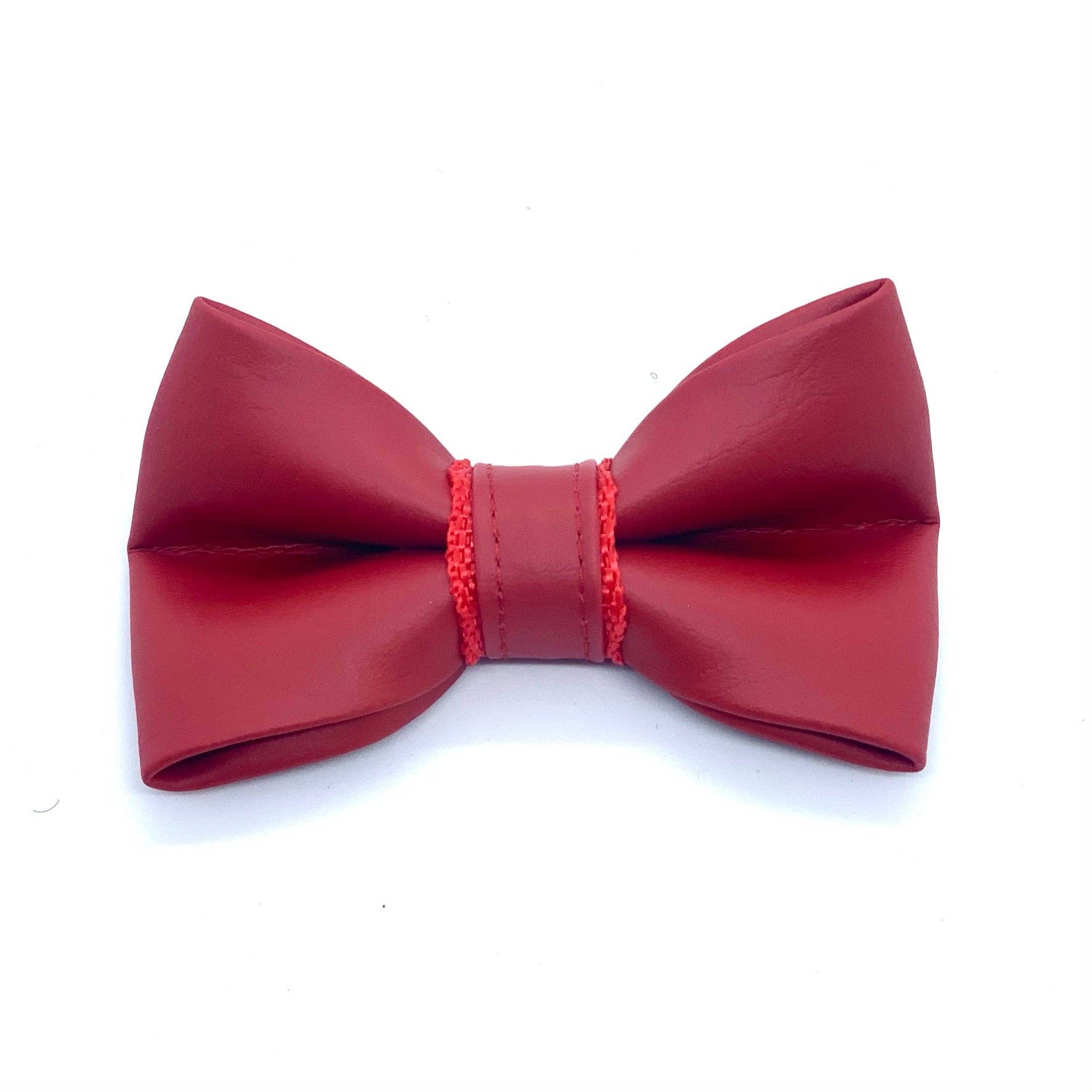 Cherry red bow tie