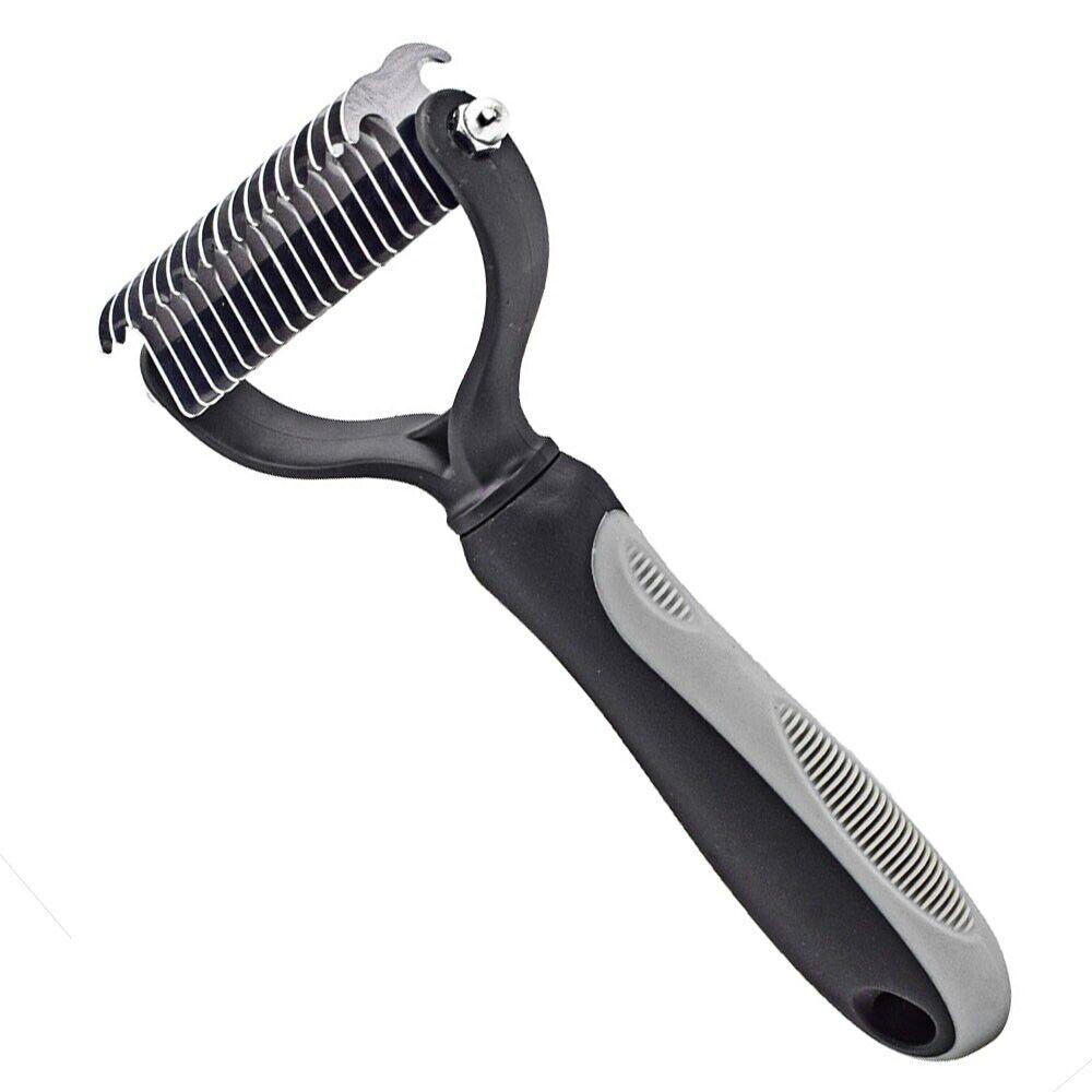 Professional Pet Grooming Tool 2 Sided Undercoat Dog Cat Shedding Comb Brush Pet-4