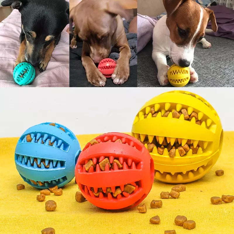 Pet Dog Toys Extra-tough Rubber Jump Toy Interactive Elasticity Ball Dog Chew Toys For Dog Tooth Cleaning Treat Ball-0