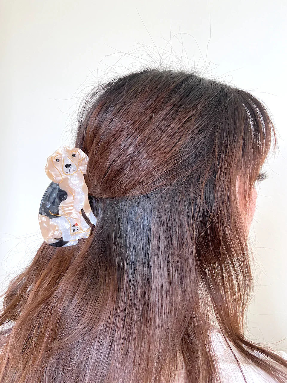 PAWSOME PETS NEW YORK Hand-painted Dog Breed Claw Hair Clip #18 | Eco-Friendly-1