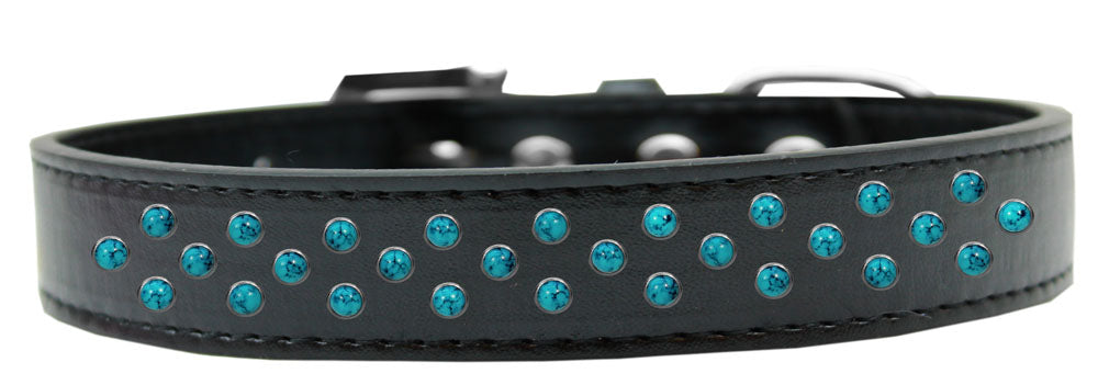 Dog, Puppy & Pet Fashion  Collar, "Southwest Turquoise Pearl Rimsets Sprinkles"-5