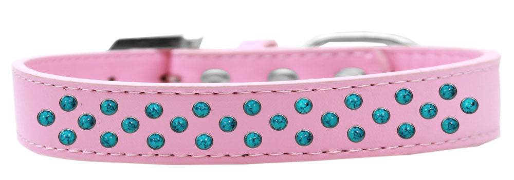 Dog, Puppy & Pet Fashion  Collar, "Southwest Turquoise Pearl Rimsets Sprinkles"-6