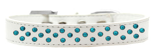 Dog, Puppy & Pet Fashion  Collar, "Southwest Turquoise Pearl Rimsets Sprinkles"-8