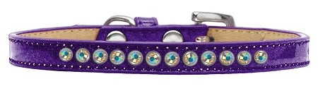 Dog, Puppy and Pet Ice Cream Collar, "Aurora Borealis Crystal Rimsets"-9