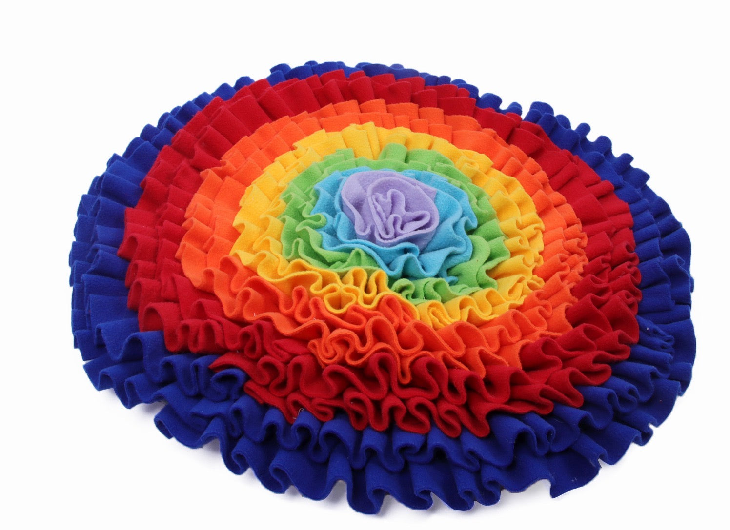 Pets Puzzle Toys Increase IQ Snuffle Mat-Rainbow Love-1