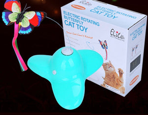 Electric rotating butterfly cat toy-0