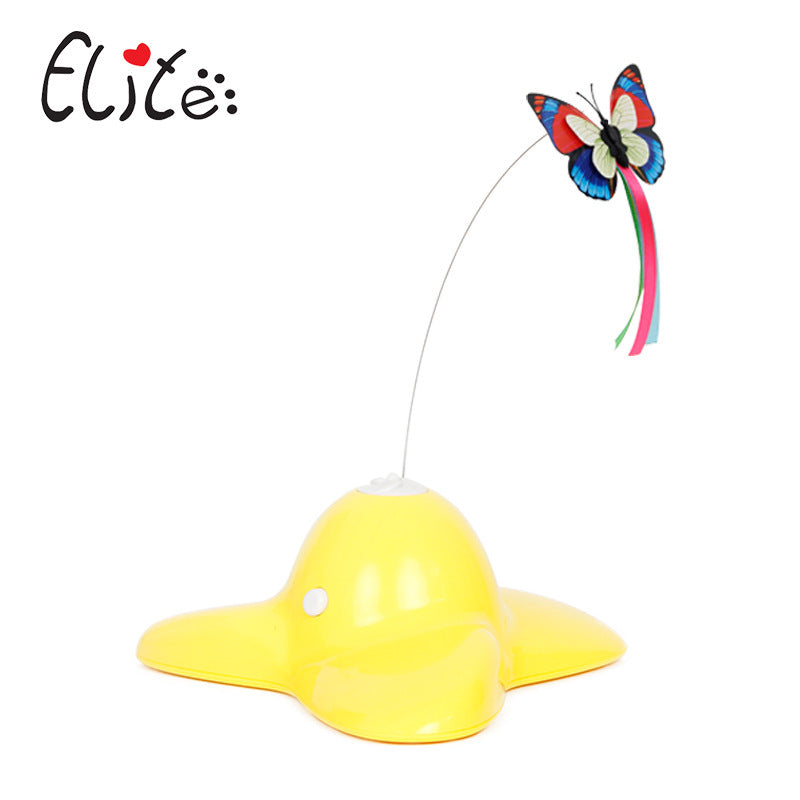 Electric rotating butterfly cat toy-3