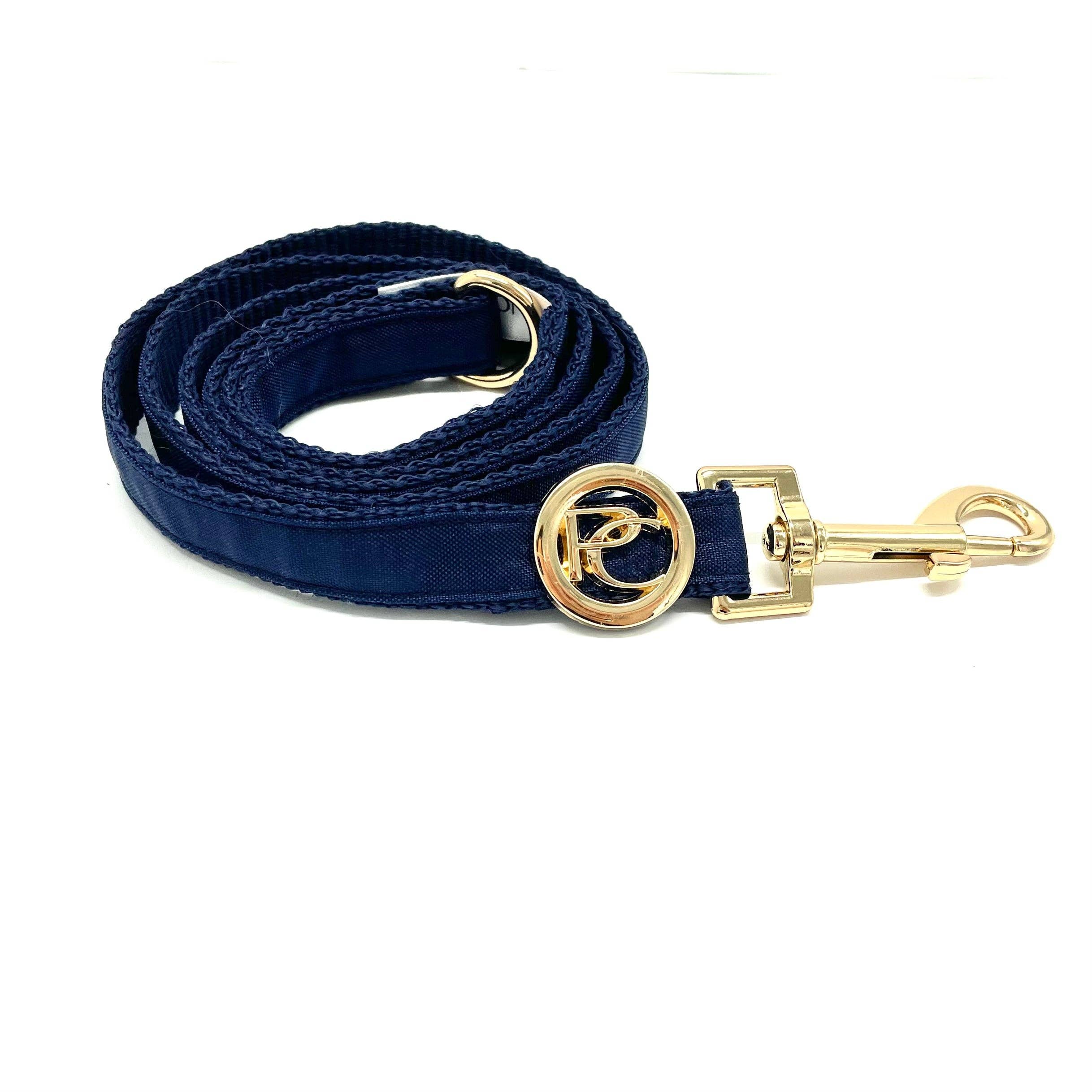 Navy Rain matching leash