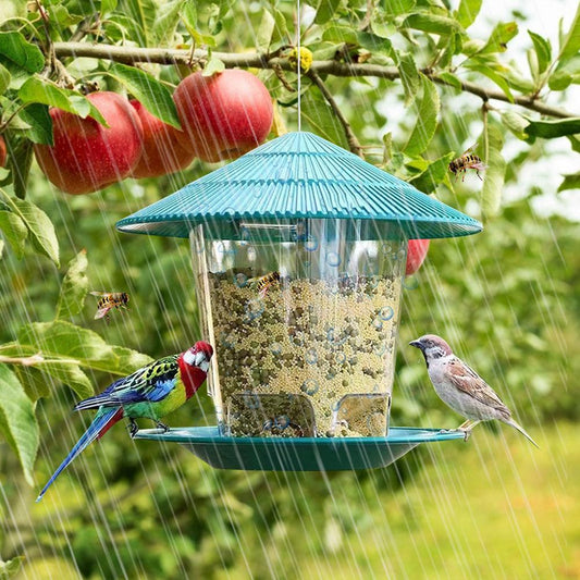 Deluxe Hanging Metal Bird Feeder: Attract And Delight Garden Birds With Style-0