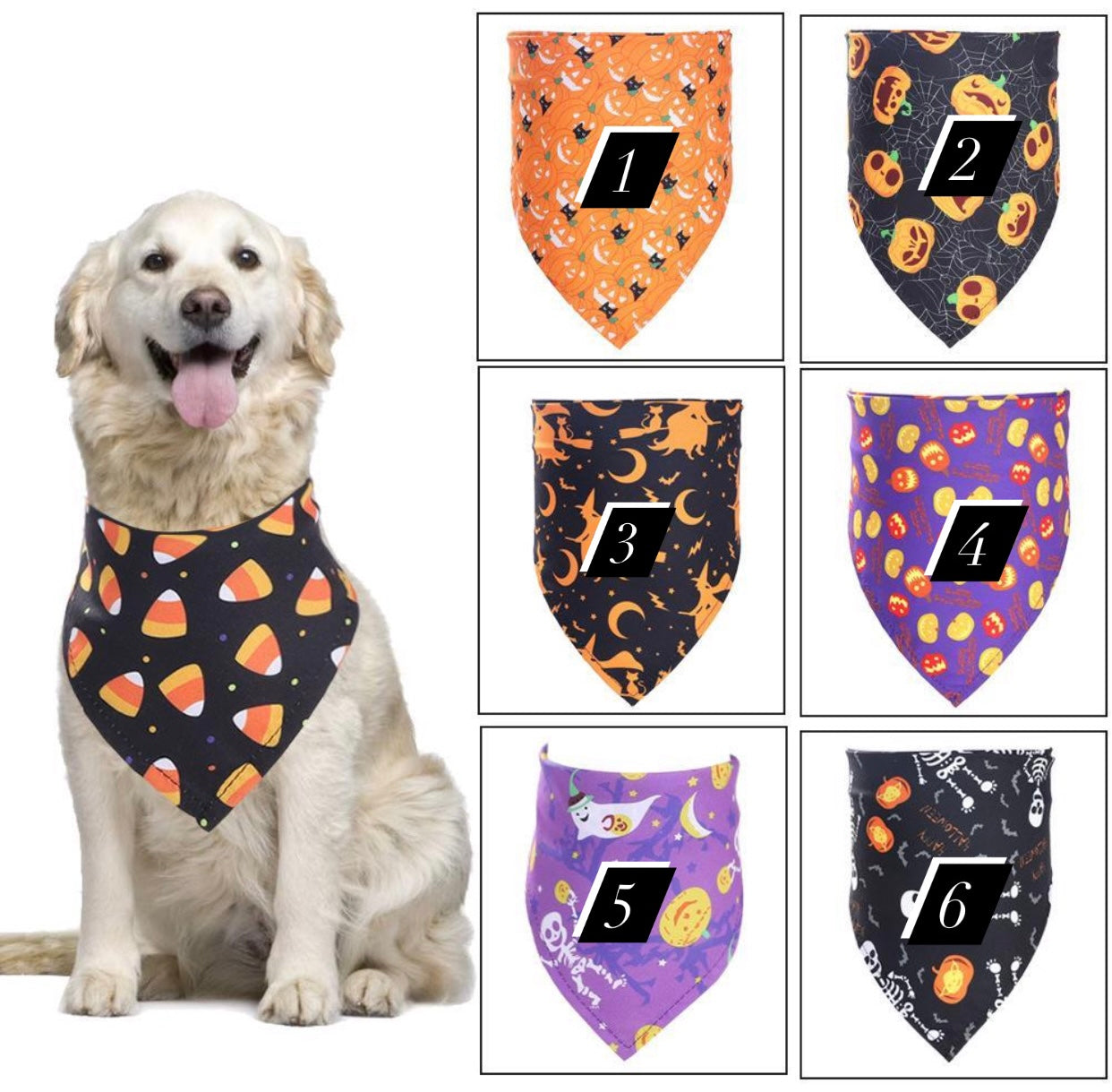 HOT SALES Halloween style bibs for pets-4