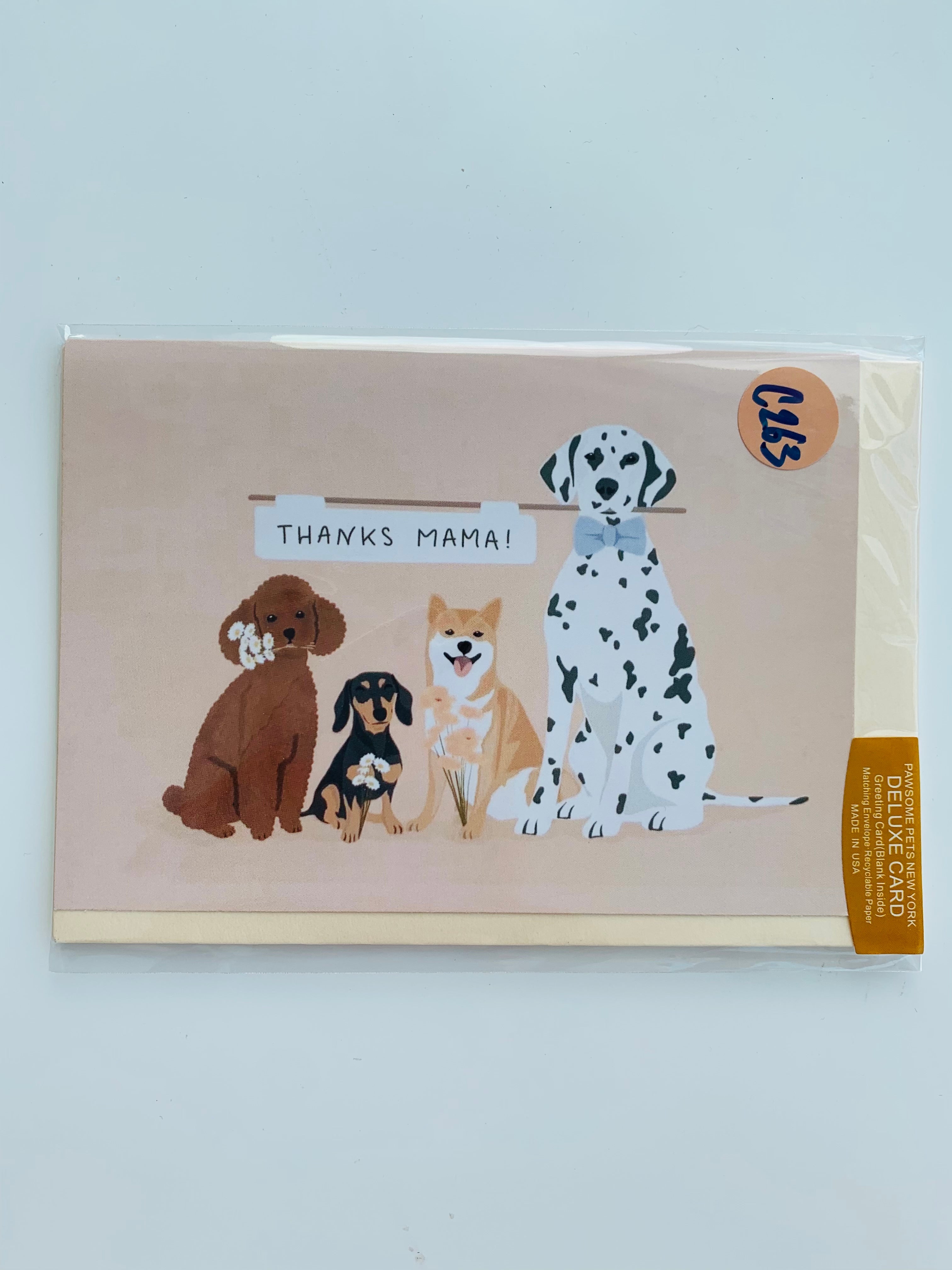 PETS GREETING CARD - #184-0