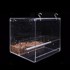 Clearview Aviary: Acrylic Bird Feeder For Parrots Of All Sizes-3