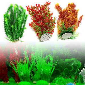 Vibrant Plastic Simulation Plant For Aquarium Fish Tank-0