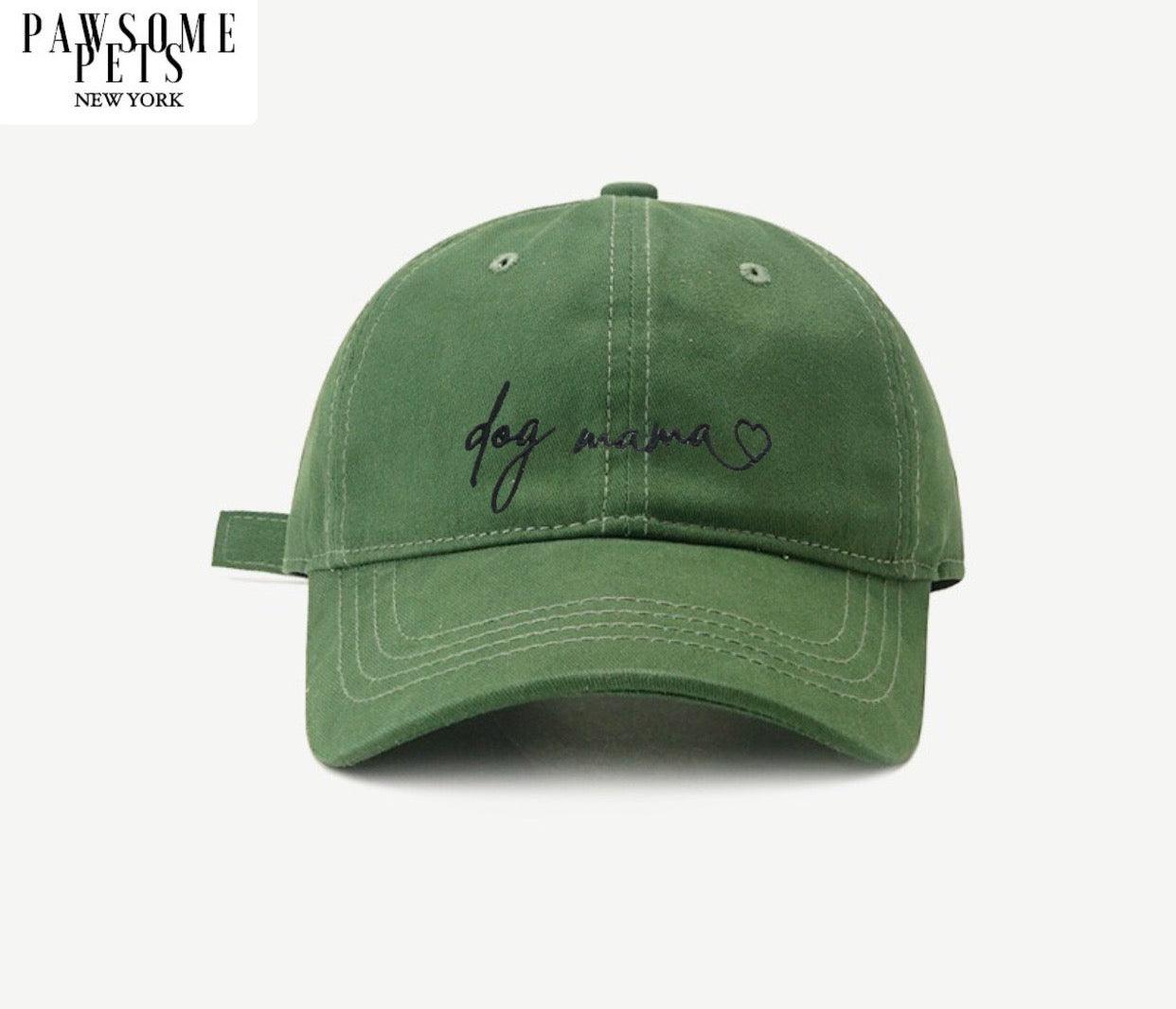 DOG MOM HAT - OLIVE GREEN-0