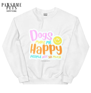 SWEATSHIRT - DOGS MAKE ME HAPPY-0