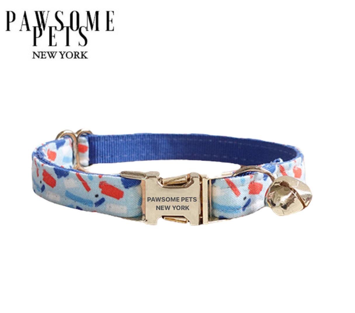 SMALL SIZE DOG & CAT COLLAR - INDIGO BLUE-0