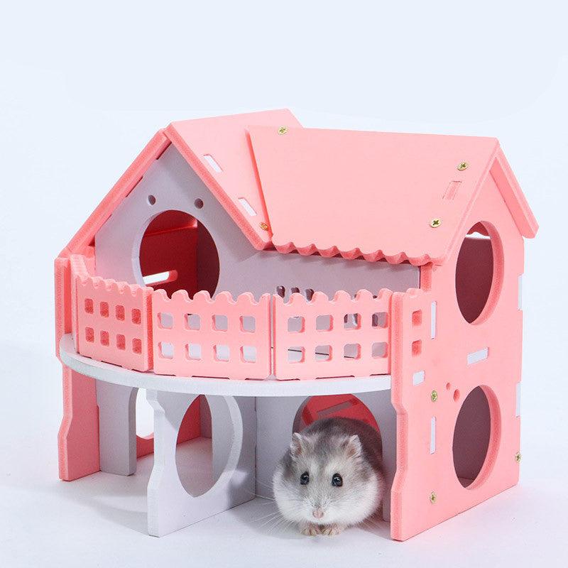 Cozy Woodland Retreat: Cute And Colorful Hamster Sleeping Nest-2