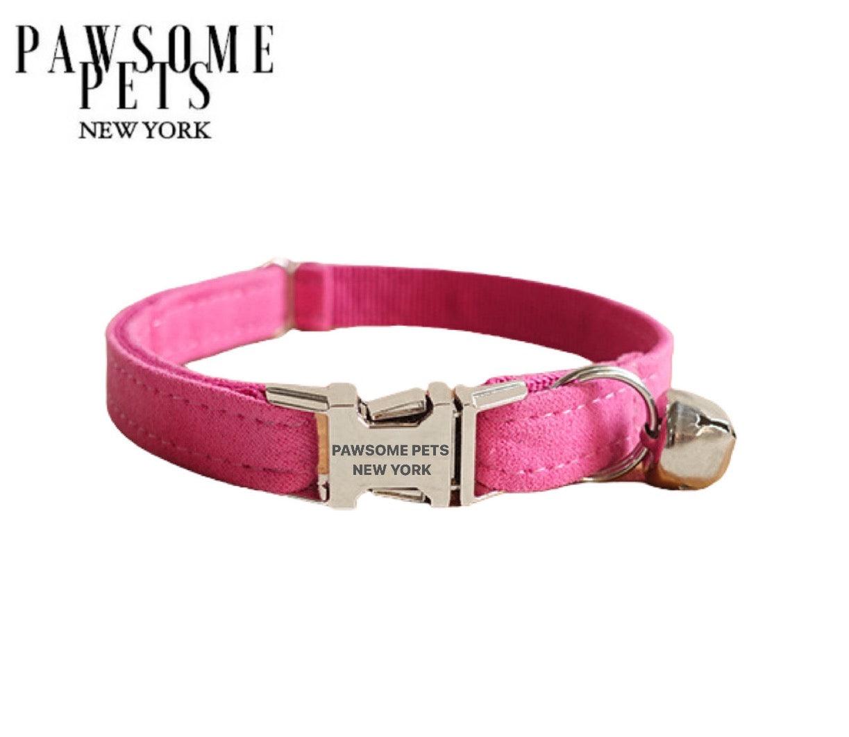 SMALL SIZE DOG & CAT COLLAR - ROSE PINK-0