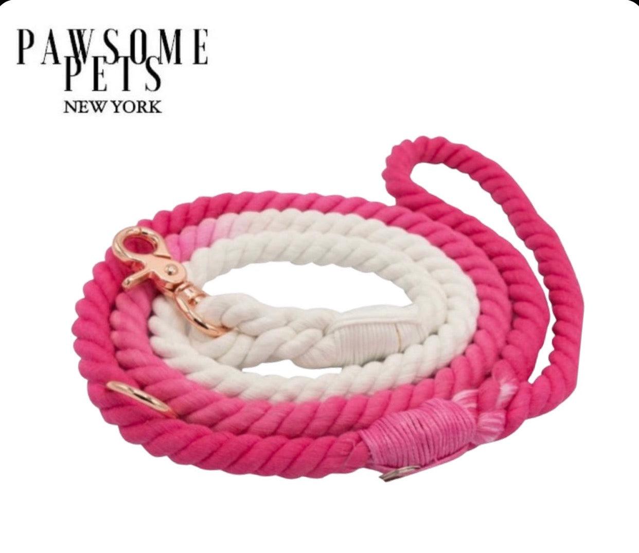 ROPE LEASH - OMBRE PINK-0