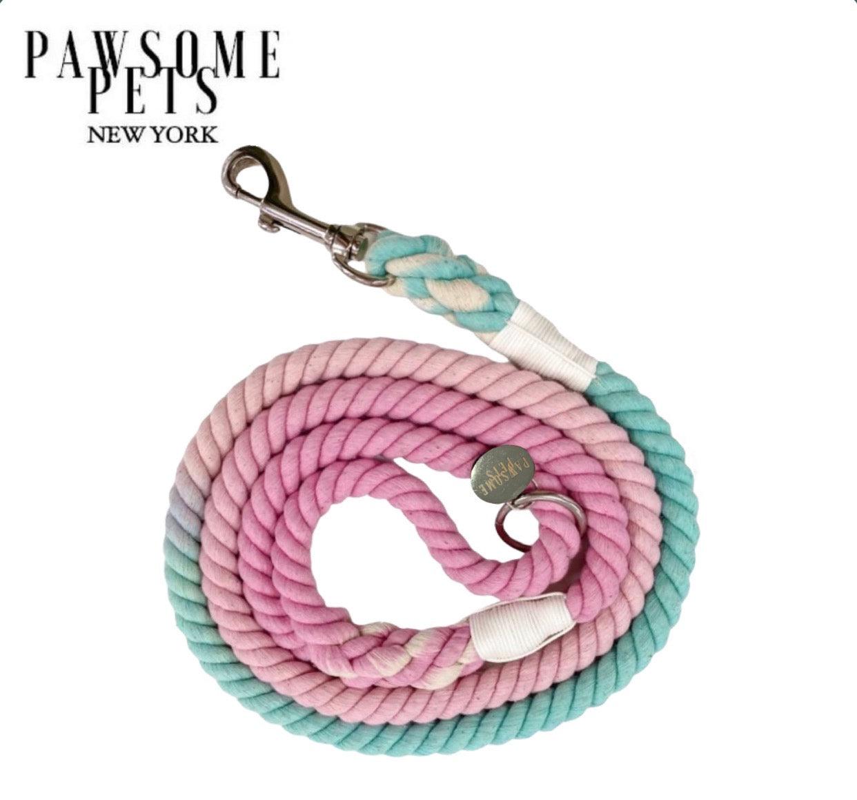 ROPE LEASH -  OMBRE MOON BLUE PINK-0